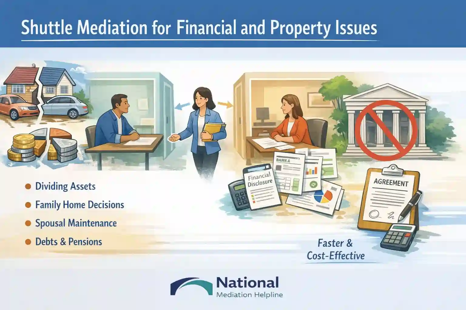 Shuttle Mediation for Financial and Property Issues Stockport